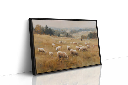 Pastoral Fields Under Autumn Haze