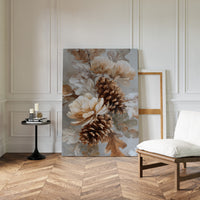 Pine Cones Dance In Winter Light