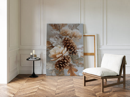 Pine Cones Dance In Winter Light