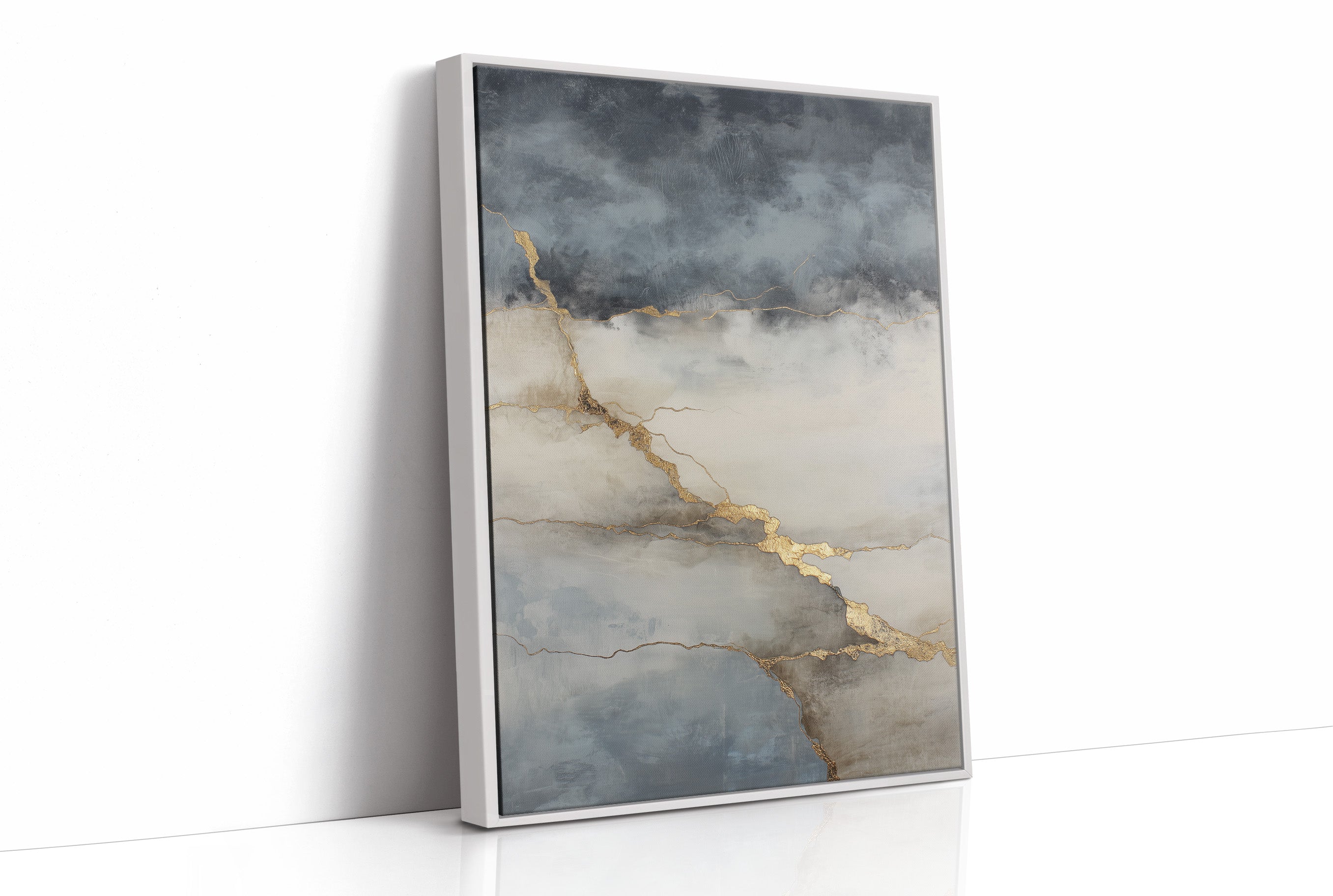 Storm Clouds Break With Golden Light