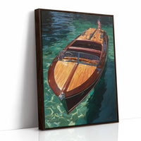 Mahogany Glides Through Emerald Waters