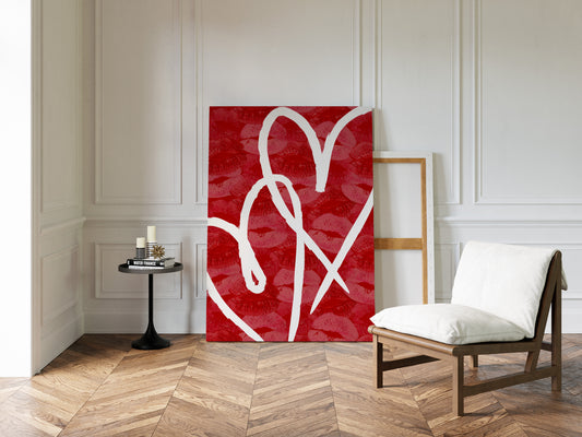 Crimson Lines Dance Their Passion