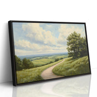 Summer Path Through Rolling Meadows