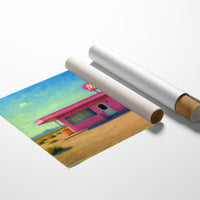 Desert Dream – Retro Pink Motel Wall Art