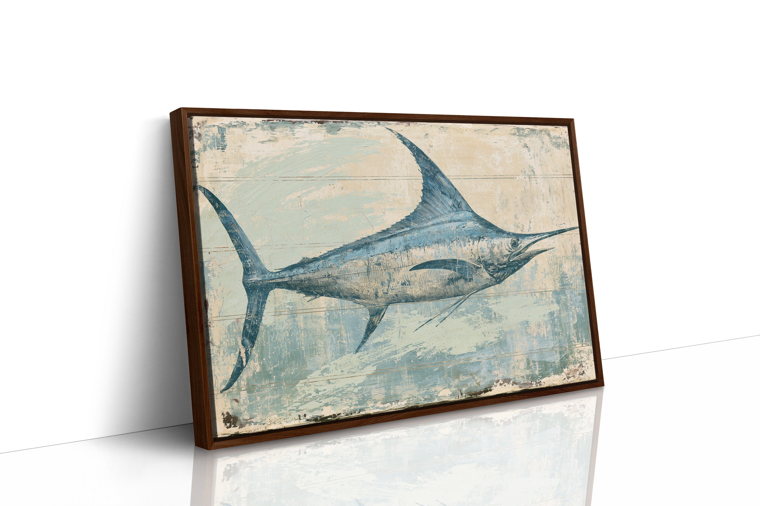 Marlin on Weathered Wood