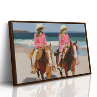 Sisters Riding the Coastal Breeze