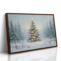 Snow Pine Glows With Winter Magic