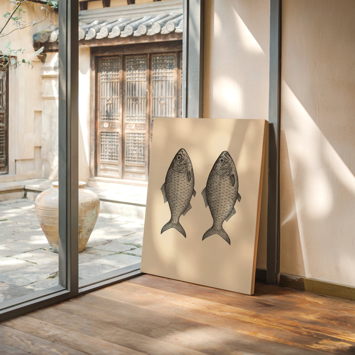 Two Fish Vintage Loaves and Fishes Symbol