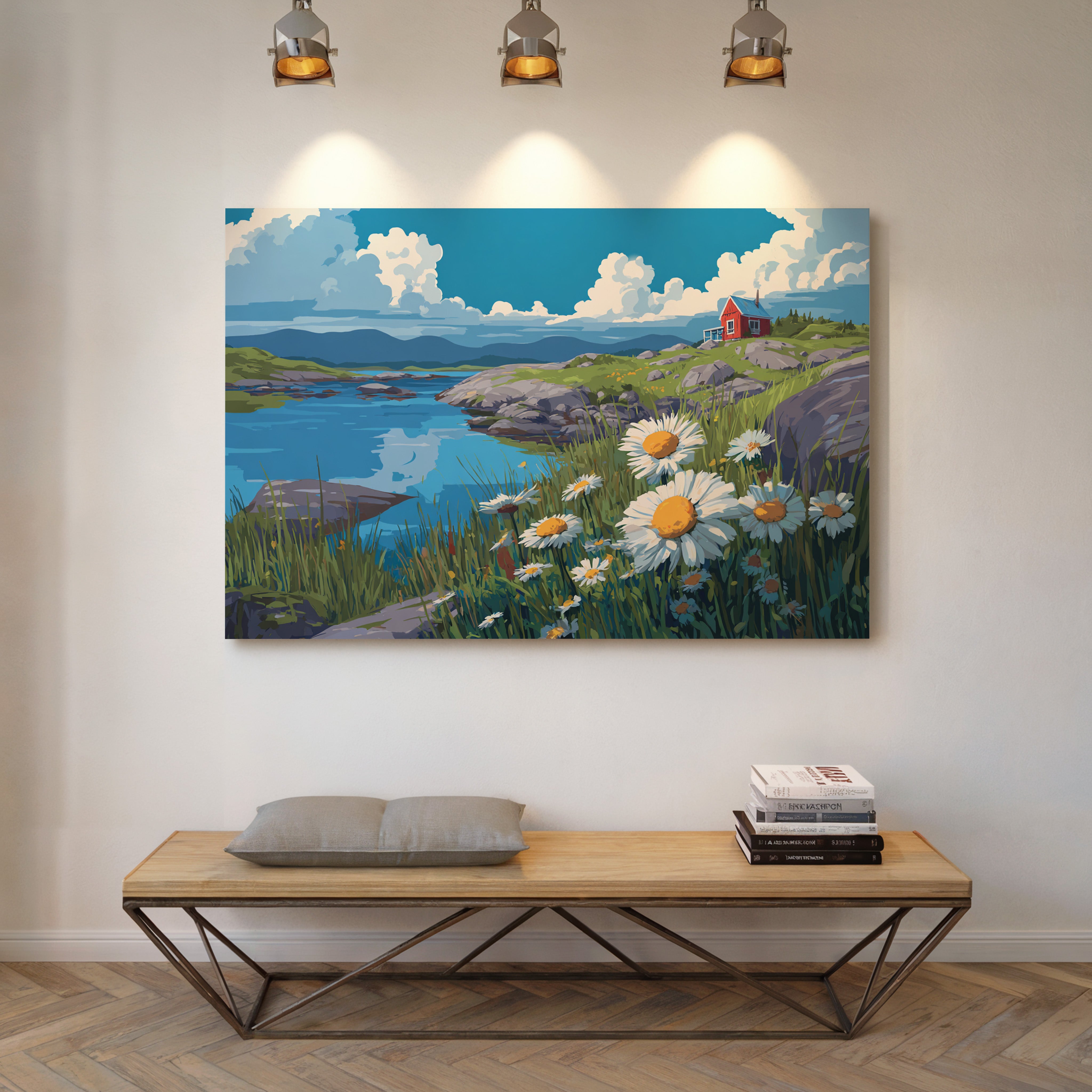 Daisies Dance Above Northern Waters