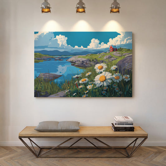 Daisies Dance Above Northern Waters