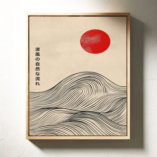Minimalist Japanese Waves – Timeless Flow of Nature