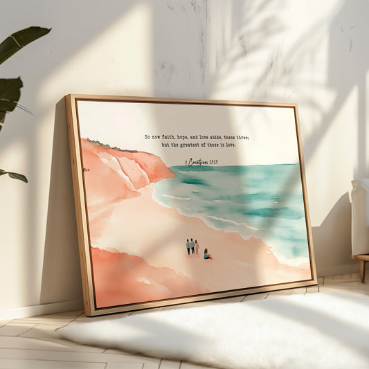Faith Hope and Love on the Shore