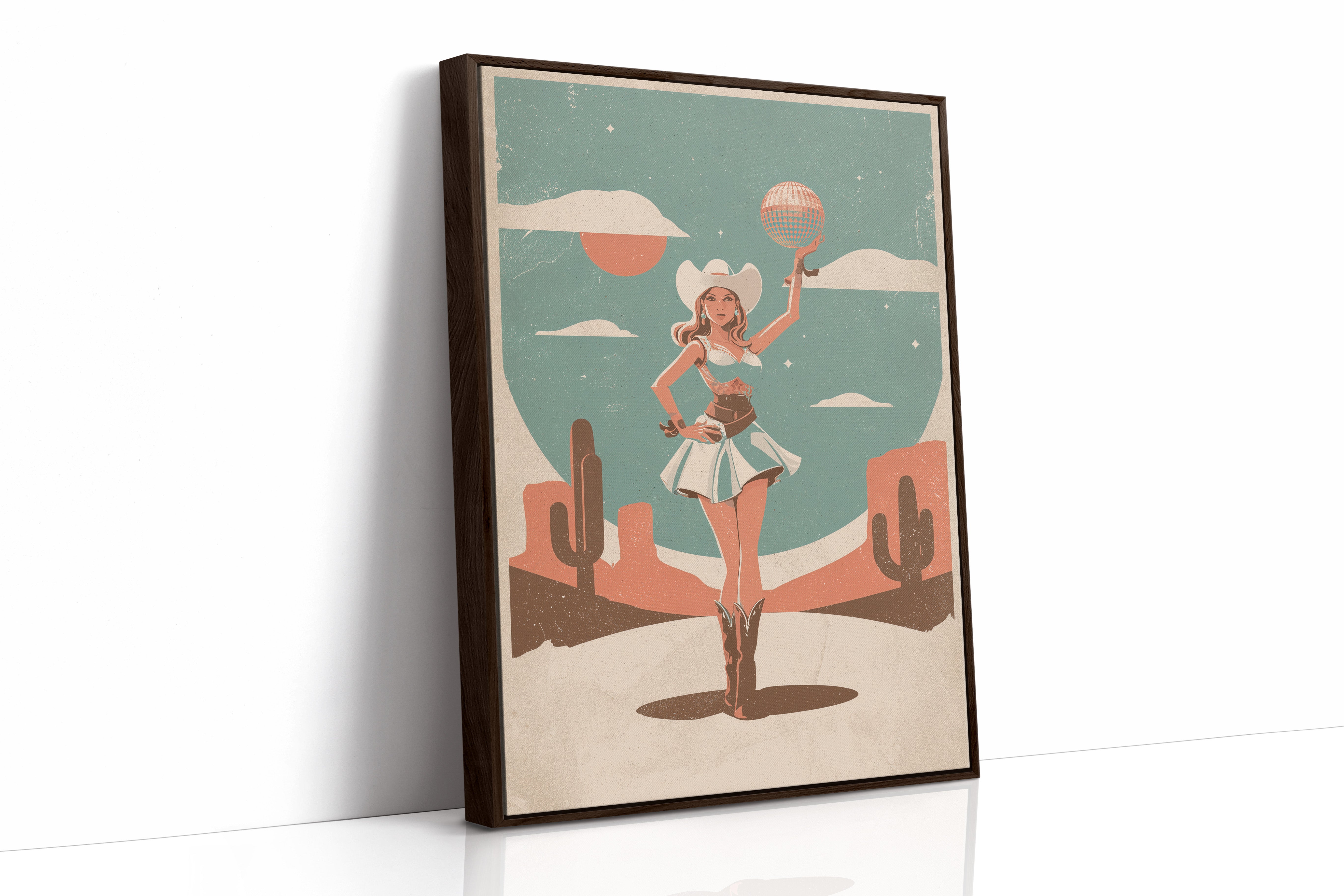 Disco Cowgirl In The Desert Sun