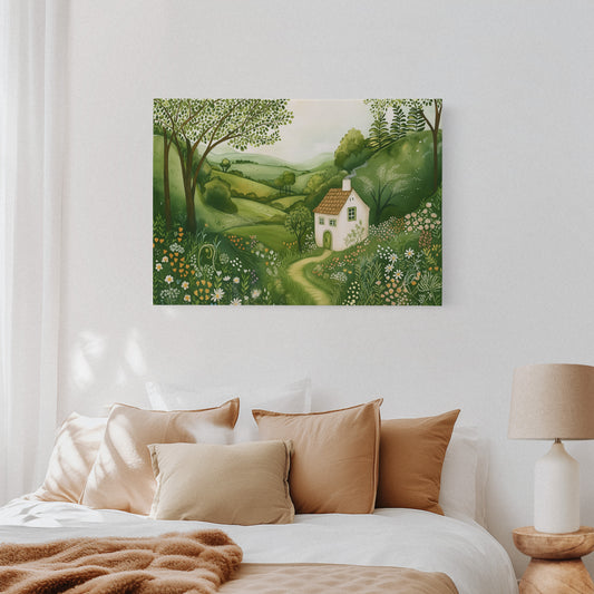 Cottage Path Through the Wildflowers