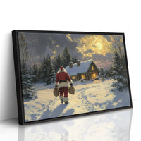 Moonlit Journey To Cabin Warmth