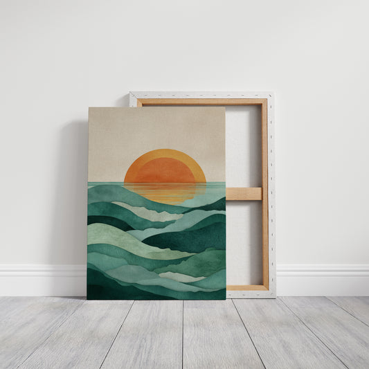 When Waves Embrace the Horizon