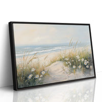 Daisies Dance Along Coastal Dunes