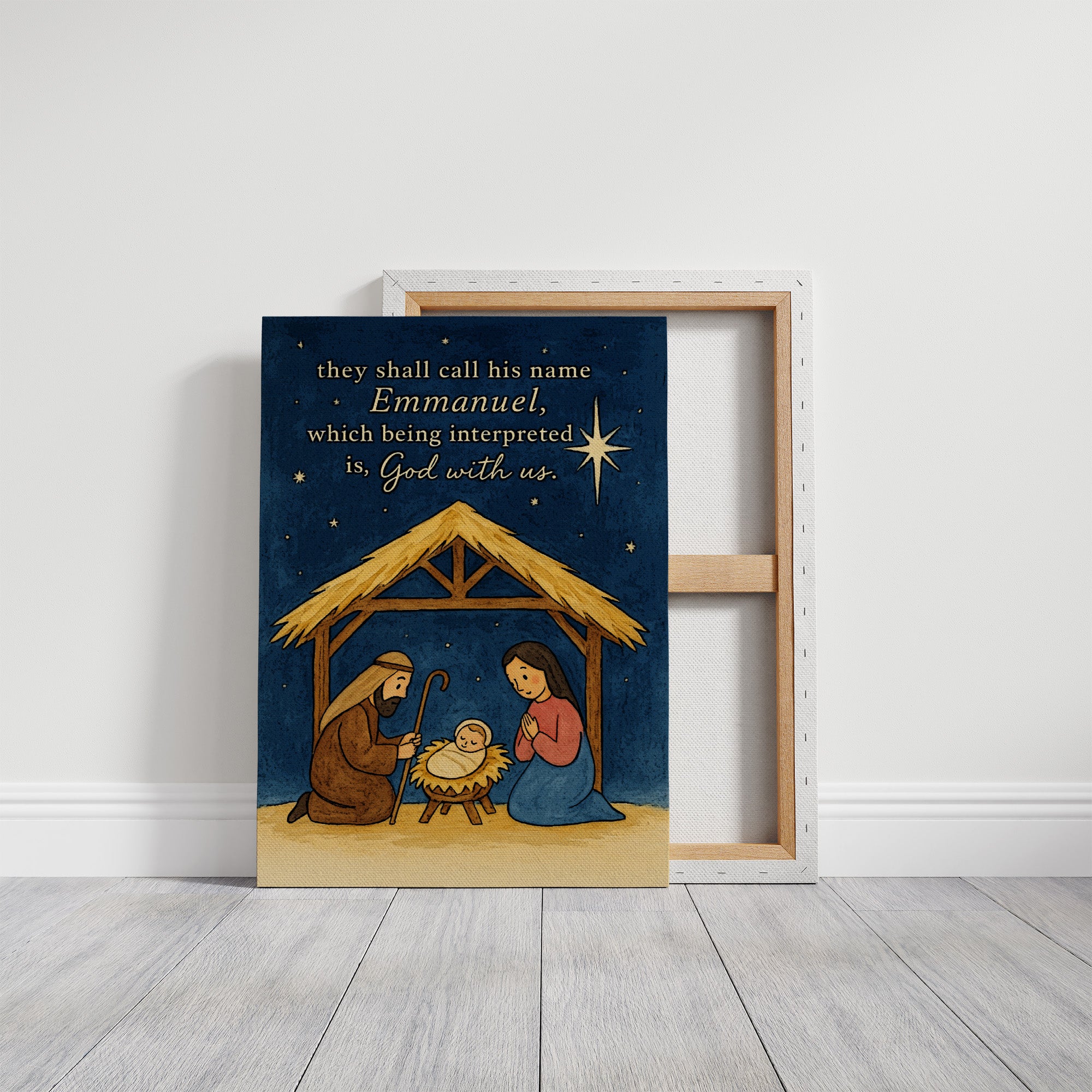 Starlit Manger Under Midnight Blue