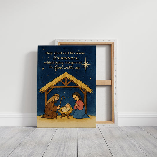 Starlit Manger Under Midnight Blue