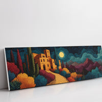 Moonlit Road to the Desert Villa