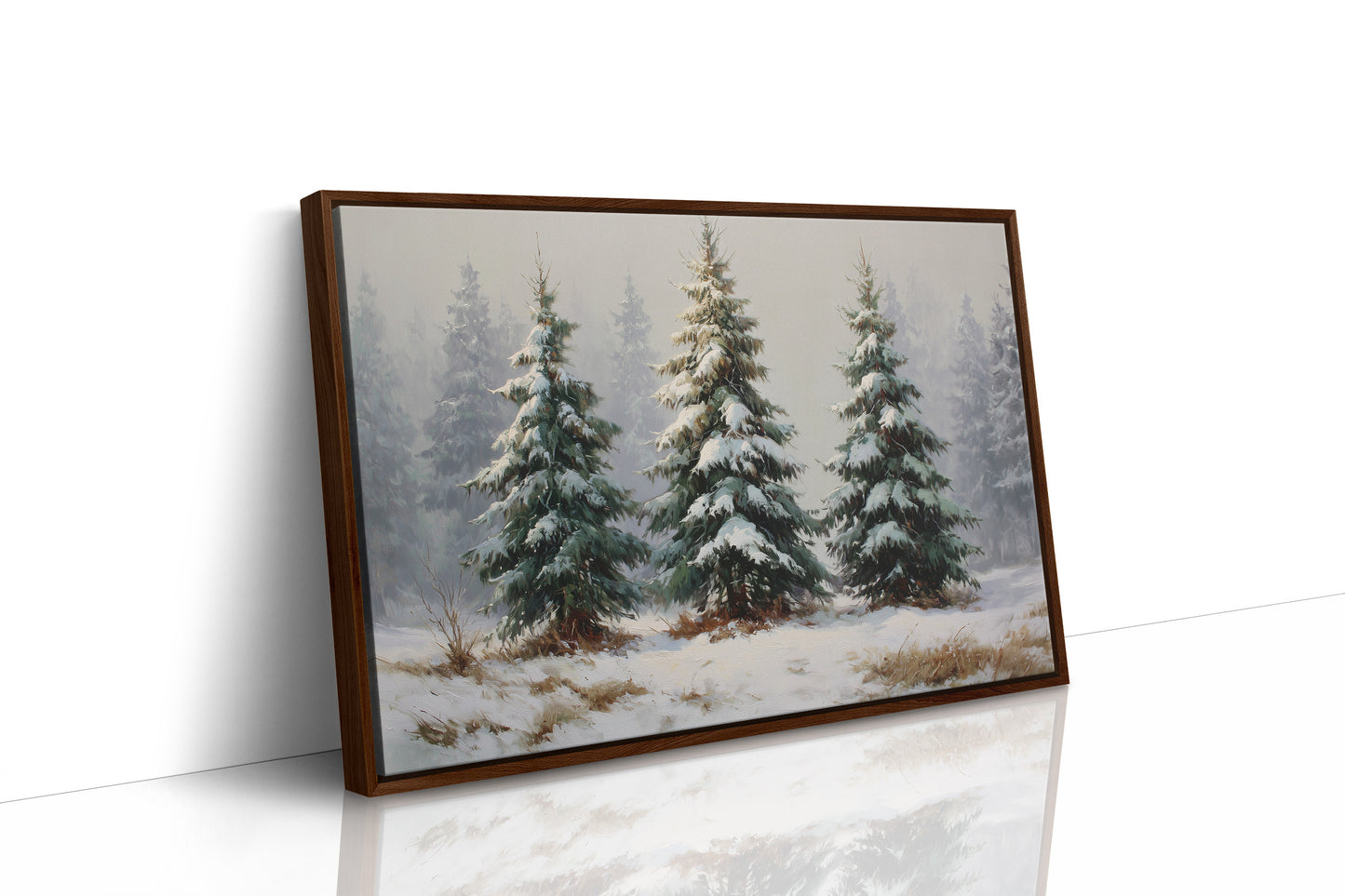 Snow Laden Pines Share Winter Tales