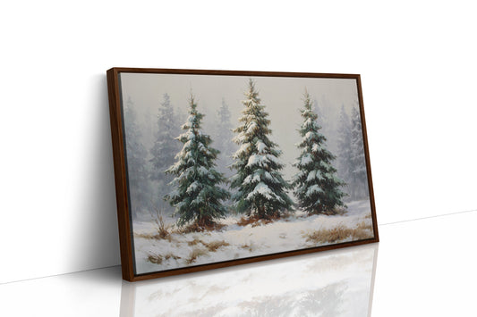 Snow Laden Pines Share Winter Tales