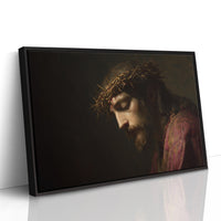 Sacred Portrait Among Quiet Shelves
