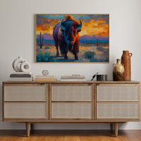 Sunset Paints The Buffalo's Soul