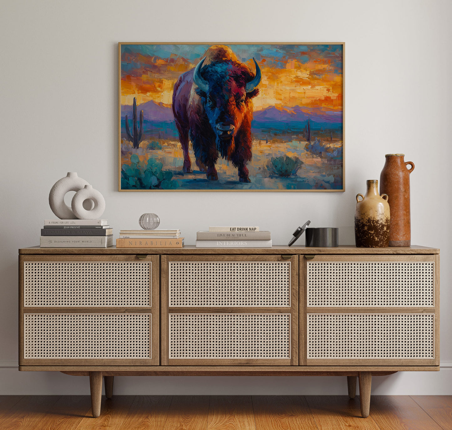 Sunset Paints The Buffalo's Soul