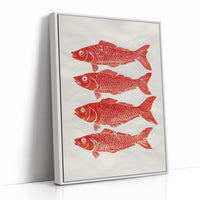 Red Fish Dance In Morning Light