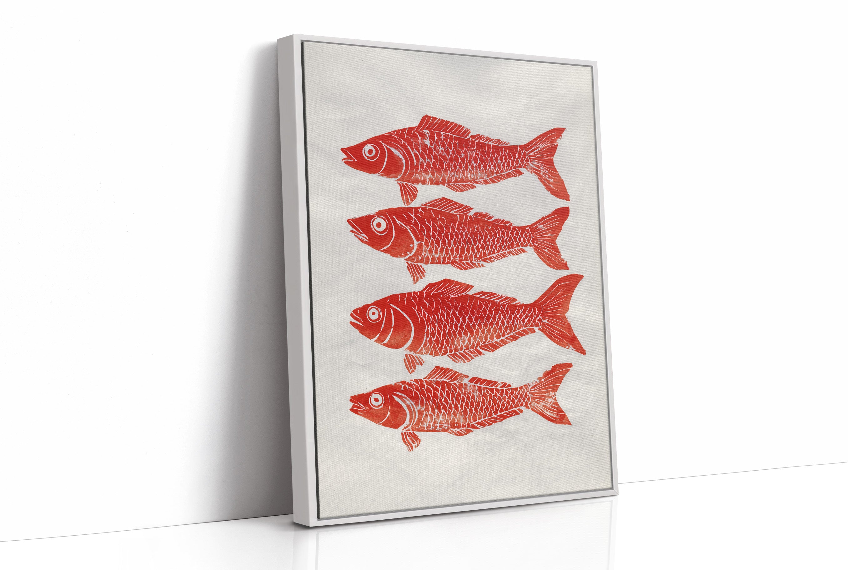 Red Fish Dance In Morning Light