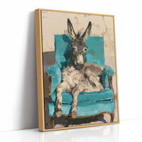 Donkey on a Turquoise Throne