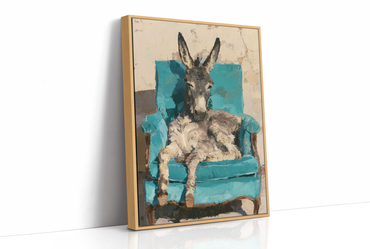 Donkey on a Turquoise Throne