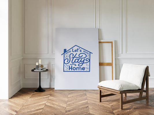 Cozy Letters Dance In Blue