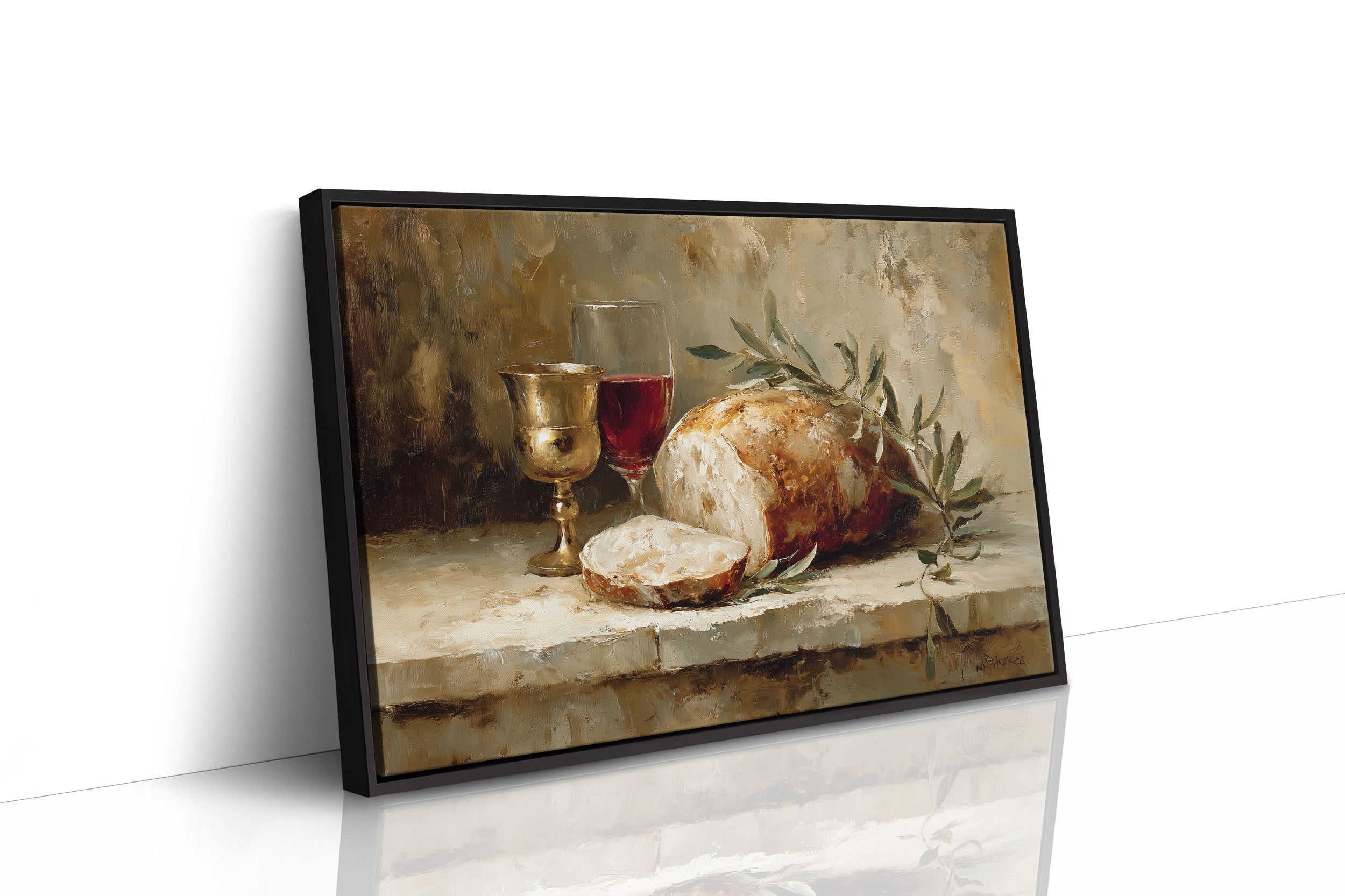 Bread And Wine Between Pages