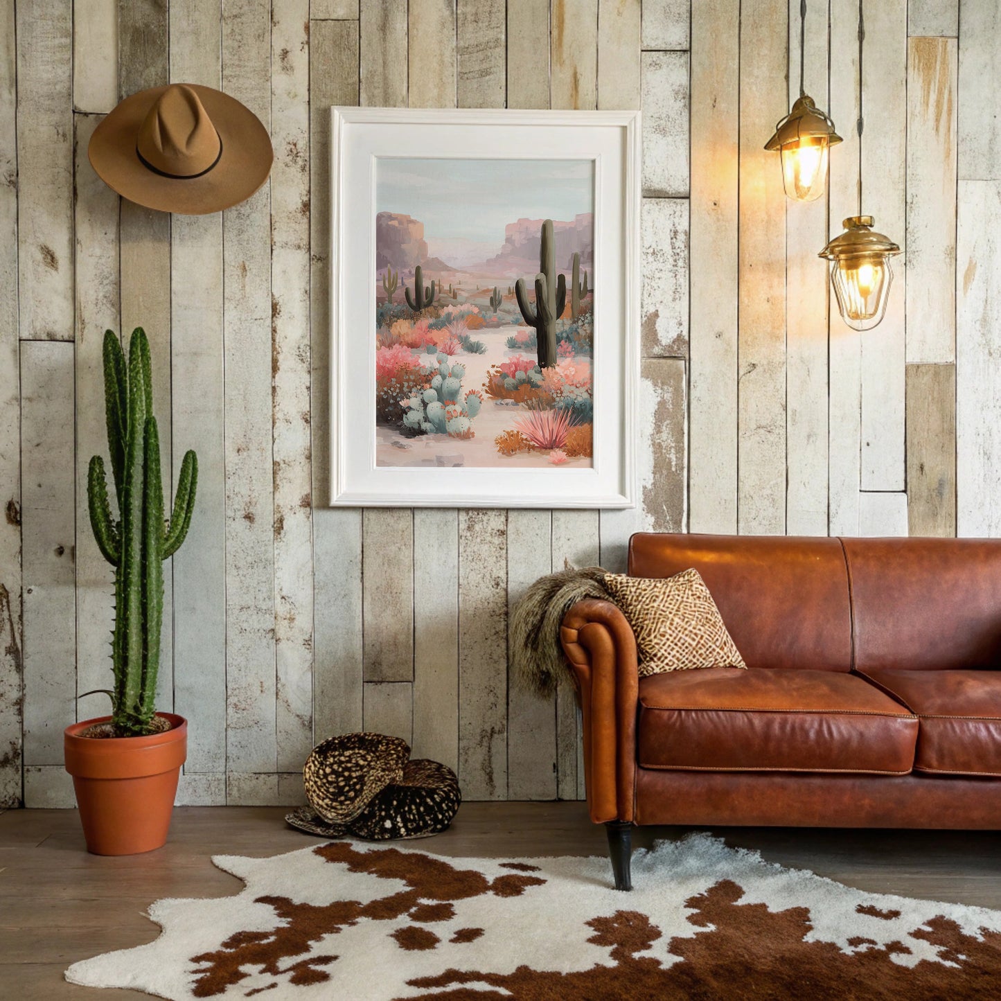 Saguaros Paint Their Desert Garden