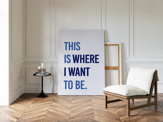 Blue Letters Paint Tomorrow's Promise