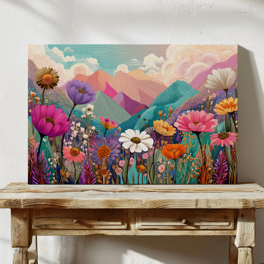 Mountain Meadows Bloom In Candy Colors