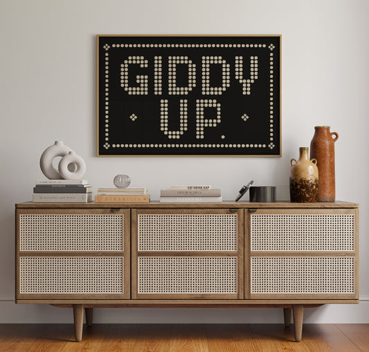Giddy Up Western Typography