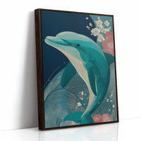 Dolphin Among Cherry Blooms