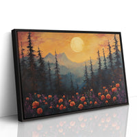 Alpine Roses Dance At Moonrise