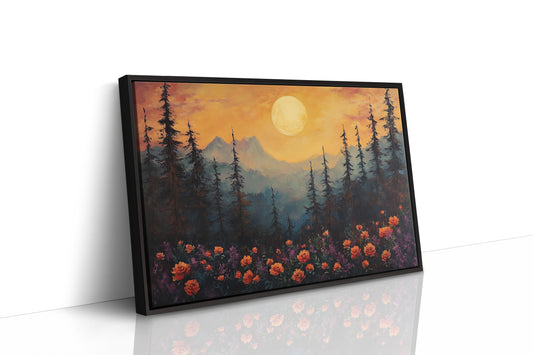 Alpine Roses Dance At Moonrise