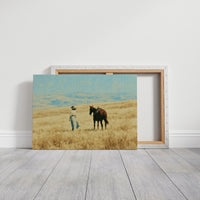Approaching the Waiting Horse