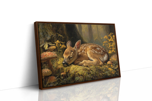 Fawn Dreams Among Golden Blooms