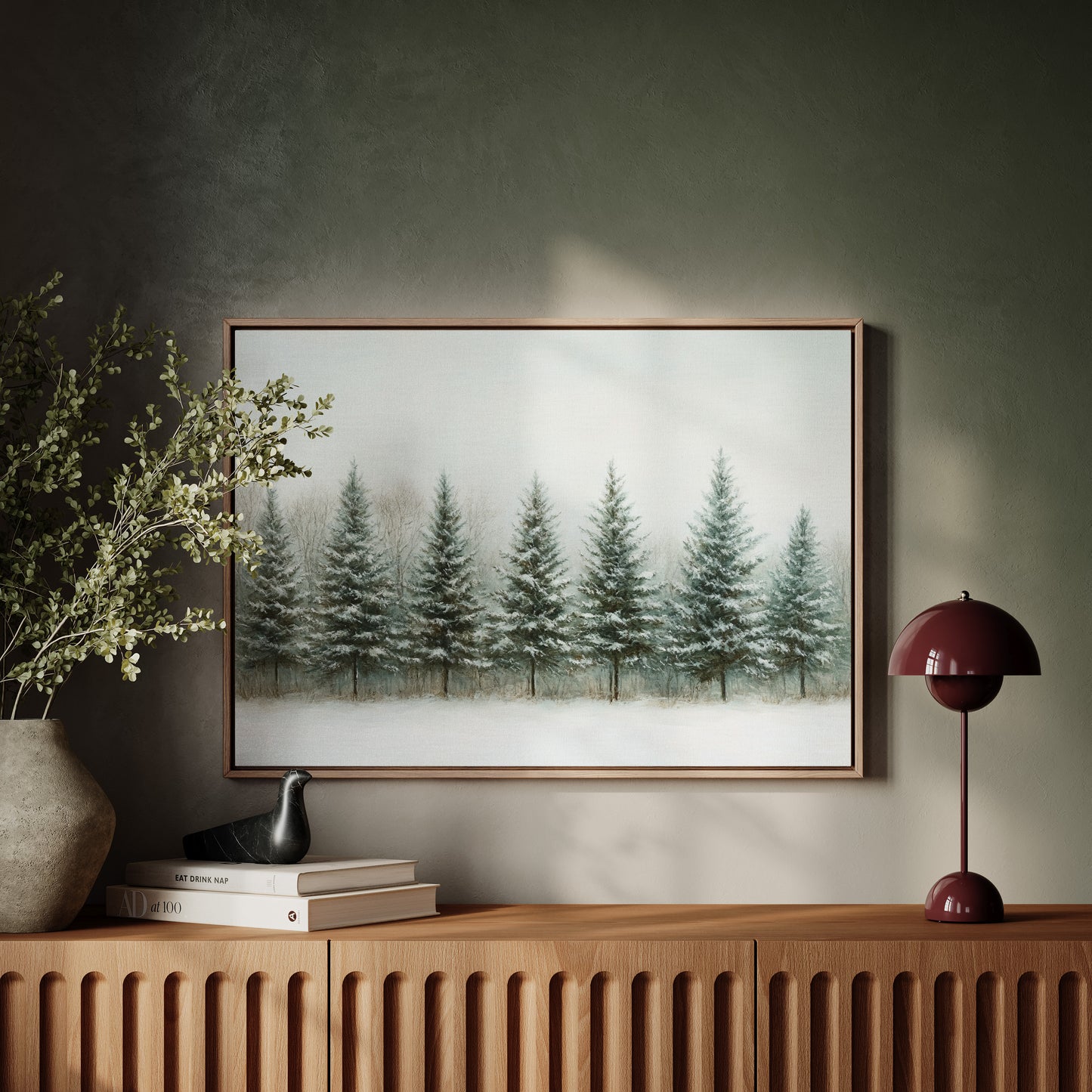 Evergreens Stand Their Winter Watch