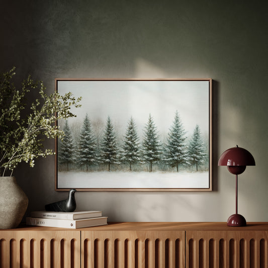 Evergreens Stand Their Winter Watch