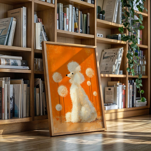 A Poodle's Playful Garden