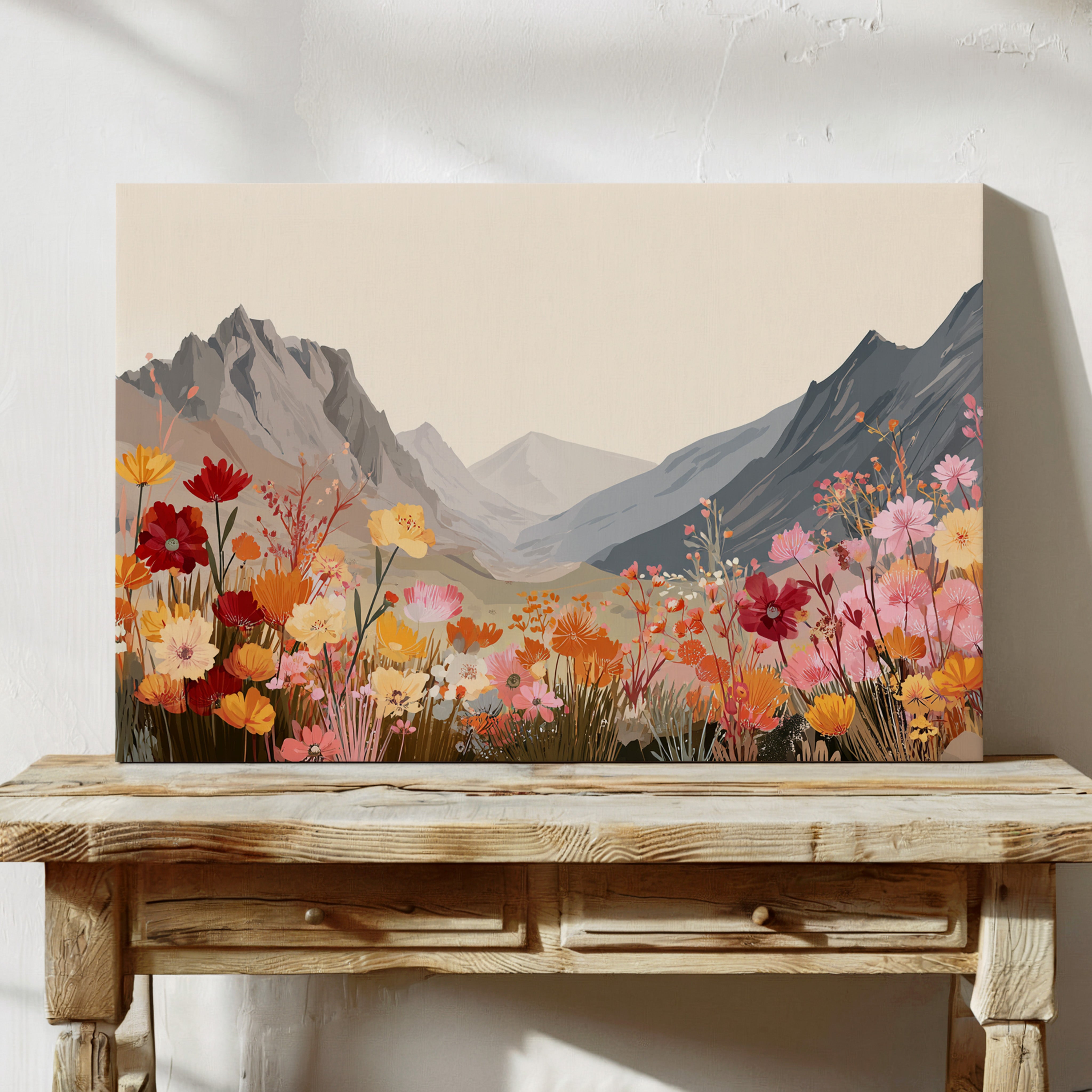 Alpine Meadows Bloom In Coral
