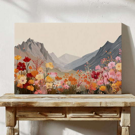 Alpine Meadows Bloom In Coral