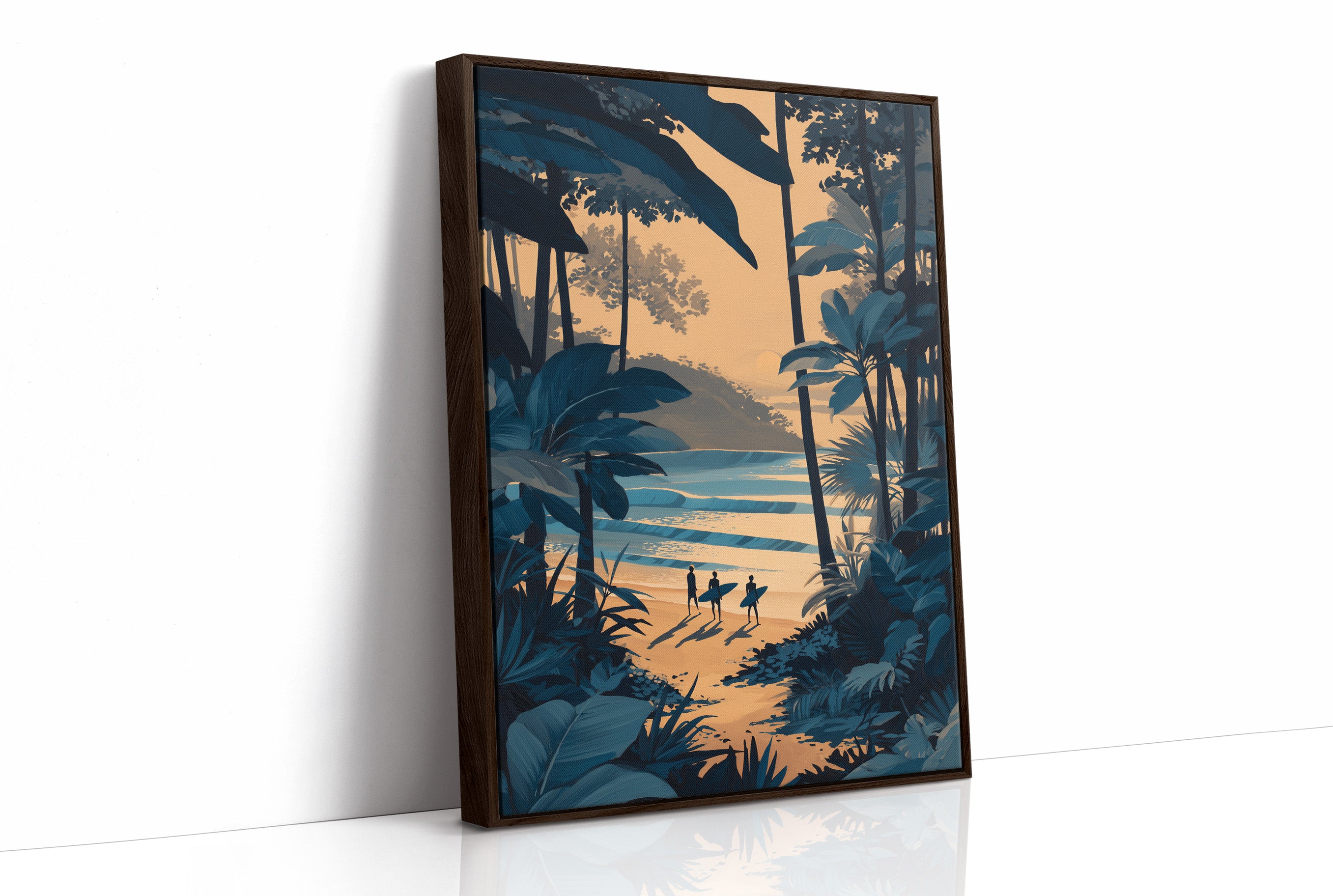 Surfers Chase Golden Hour Tides